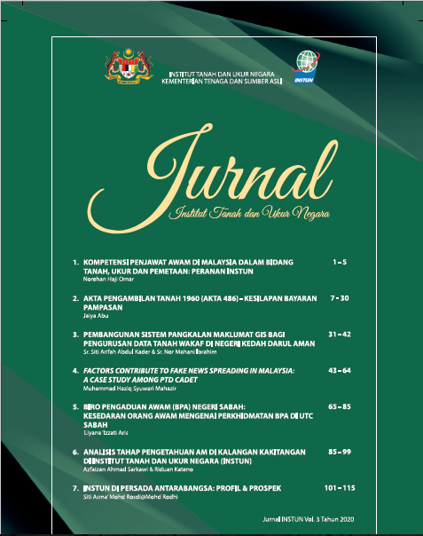 Jurnal - Institut Tanah dan Ukur Negara